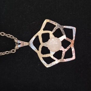 Sapphireskies Designs Sterling Silver & Moonstone Handcrafted Necklace Ooak